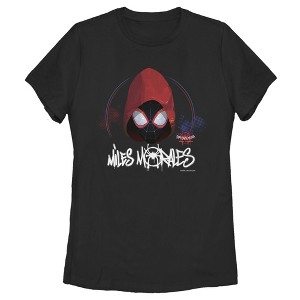 Women's Marvel Spider-Man: Into the Spider-Verse Hooded Miles T-Shirt - 1 of 3