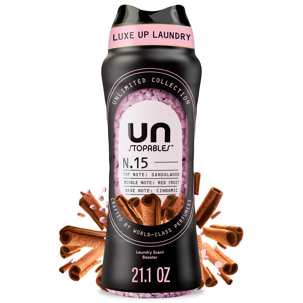 Downy Unstopables Unlimited Collection In Wash Scent Booster Beads No. 15 Laundry Additives - Sandalwood Red Fruit Cinnamon - 21.1oz
