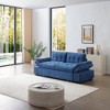 3-in-1 Teddy Sleeper Sofa, Pull-Out Couch Bed with Recliner & Armchair Function for Living Room, Apartment, Dorm - 2 of 4