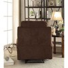 Linen Recliner with Cup Holder, Pillow Top Arms and Memory Foam Seating - 4 of 4