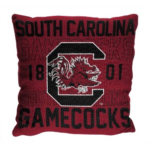 NCAA South Carolina Gamecocks Stacked Woven Pillow - 1 of 3