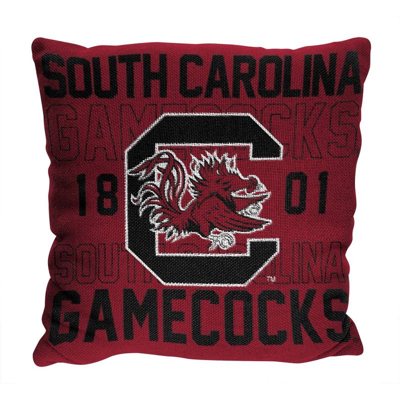 NCAA South Carolina Gamecocks Stacked Woven Pillow, 1 of 4