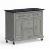 Glenwillow Home Kitchen Cart with Locking Casters - No-Tool Assembly - 4 of 4