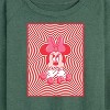 Women's - Disney - Minnie Moouse Oops Lightweight French Terry Wide Neck Long Sleeve Graphic Shirt - 2 of 4