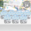 Big Dot of Happiness Blue Checkered Party - DIY Clear Goodie Favor Bag Labels - Candy Bags with Toppers - Set of 24 - 2 of 4