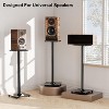 Paaaawaters Universal Speaker Stand Pair,Height Bookshelf Speaker Stands for Satellite Speaker Large Speaker - 2 of 4
