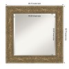 Amanti Art Luxe Beveled Framed Bathroom Vanity Wall Mirror - 3 of 4