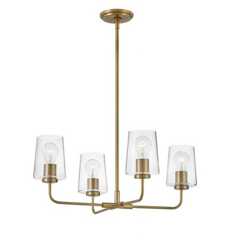 Lark Kline 4 - Light Chandelier in  Lacquered Brass - image 1 of 4