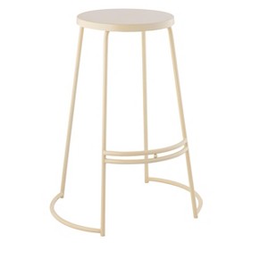 JONATHAN Y Hula Modern Designer Iron Curved Backless Bar Stool - 1 of 4