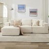 108" Modular Sectional Sofa, L-Shaped Cloud Couch with 67.5" Chaise, Reversible Left/Right Facing, Deep Seat Corduroy Sofa,No Assembly - 2 of 4