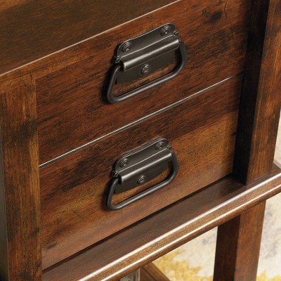 Curado Cherry Spacious Home Office Desk with File Storage