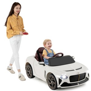 Infans 12V Licensed Bentley Bacalar Kids Electric Ride on Car w/Remote Control White - 1 of 4