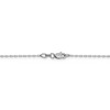 Black Bow Jewelry 1mm 14k White Gold Diamond Cut Open Long Cable Necklace Chain - 4 of 4