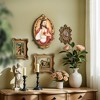 LuxenHome Sacred Jesus Wall Plaque, Oval Christian Home Decor Plaque for Prayer Room & Faith Display Multicolored - 2 of 4