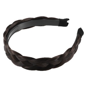 Unique Bargains Women's Synthetic Hair Braided Headband 1 Piece - 1 of 4