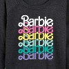 Women's - Barbie - Easter Lightweight French Terry Wide Neck Long Sleeve Shirt - 2 of 4