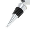 Unique Bargains Bottle Stoppers Aluminum Alloy PTR Resin Black White Silver Tone 4.06"x1.69"x0.79" 1 Pc - 3 of 3