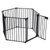 LAOTIES Extra Wide Baby And Pet Safety Gate,8 Panel Metal Play Yard Fence for Stairs,Fireplace And Doorways,Walk Through with Auto Close - 4 of 4