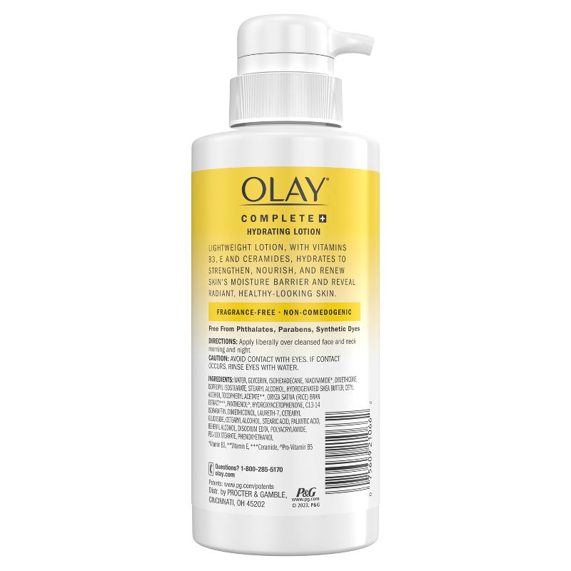 Olay Complete + Daily Hydrating Lotion - Fragrance Free - 10.1 fl oz, 3 of 11
