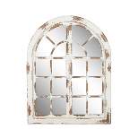 48" x 37" Farmhouse Classic Arched Window Design Decorative Wall Mirror - Olivia & May