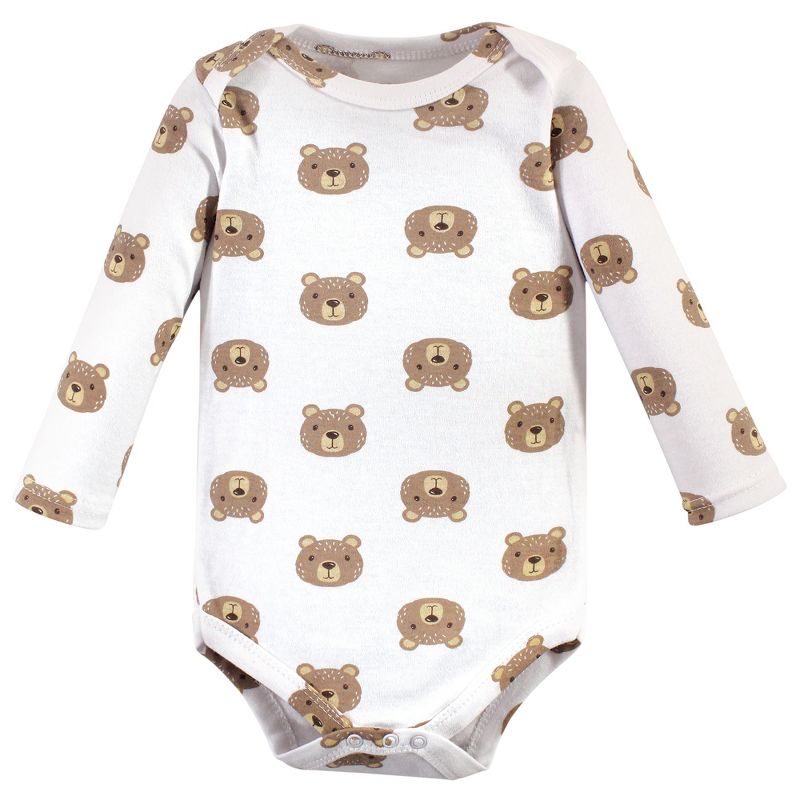 Hudson Baby Infant Boy Cotton Long-Sleeve Bodysuits 5pk, Little Bear, 6 of 8