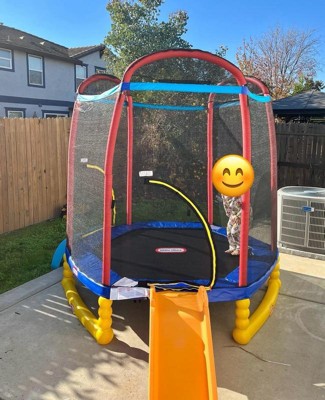 Little tikes store slide and trampoline