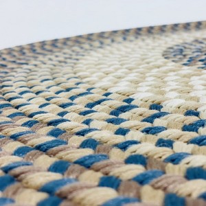 Colonial Mills Marin Braid - Blue 4 Ft x 6 Ft Oval Rug Indoor/Outdoor 100% Polypropylene - 1 of 4