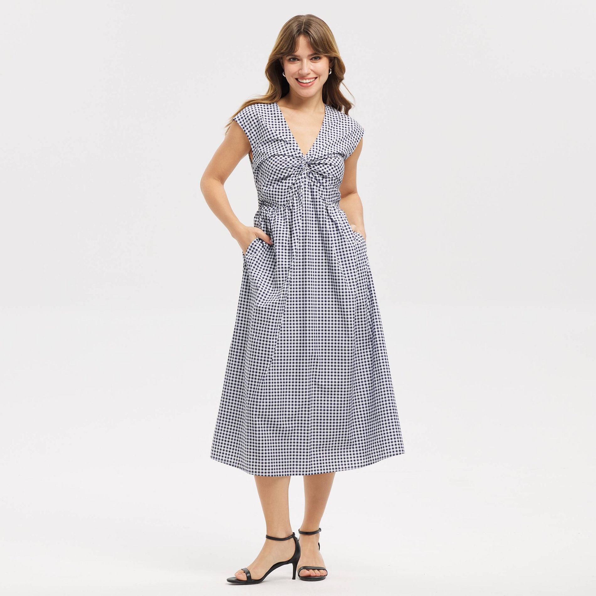 Women's Twist-Front Midi Dress - A New Day™
