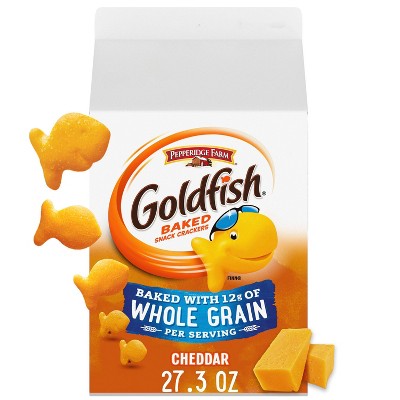 Goldfish Cheddar Crackers Baked With Whole Grain - 27.3oz : Target