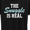 Women's - Instant Message - The Snuggle Is Real Short Sleeve Graphic T-Shirt - 2 of 4