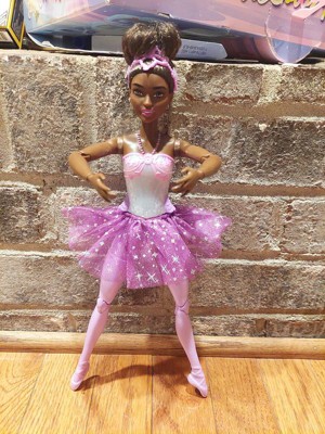 Barbie Ballerina Doll in Purple Tutu with Black Hair, Brown Eyes