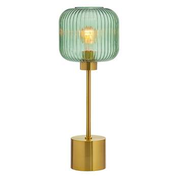 21" Jasmine Globe Shade Table Lamp Green - River of Goods