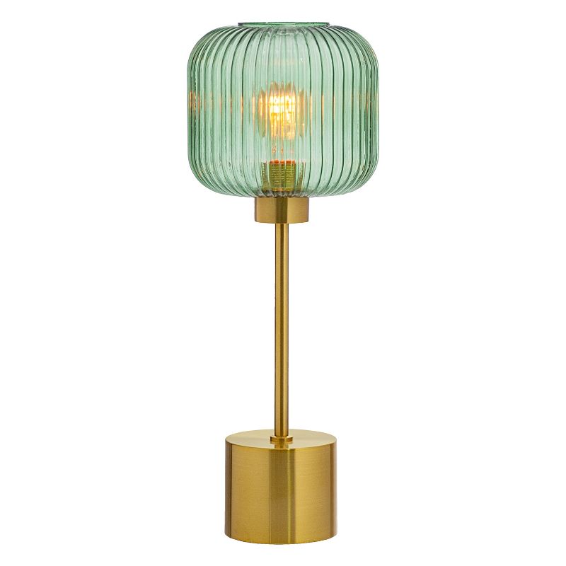 21&#34; Jasmine Globe Shade Table Lamp Green - River of Goods, 1 of 10
