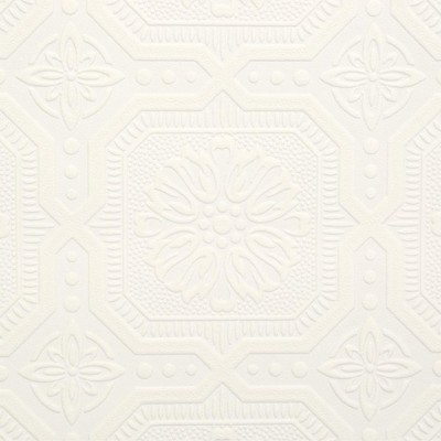 Bead Board White Paintable Prepasted Wallpaper : Target