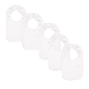 EG PRO Baby Jersey Bib – Soft Cotton Drool Bibs for Newborns & Infants – 5 Pack - 1 of 3
