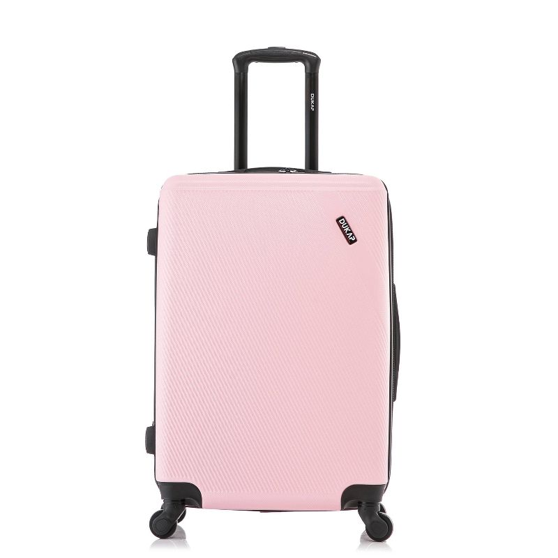 DUKAP Discovery Lightweight Hardside Large Checked Spinner Suitcase - Pink, 3 of 12