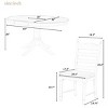 Retro Functional Dining Sets Round, Dining Sets 5 Piece, Dining Set Solid Wood With 4 Upholstered Chairs, Extendable Dining Table Set-Cuddlewood - 4 of 4