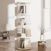 NicBex Rotating Bookshelf with Small Footprint Bookcases for Living Room Home Office - 2 of 4