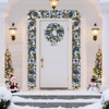 6 Ft Pre-Lit Christmas Garland, Xmas Garland with Flowers, Ball Ornaments Berry for Mantle Table Centerpiece Indoor Outdoor Home Decor - 3 of 4