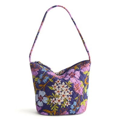 Vera Bradley Women's Outlet Cotton Slouchy Bucket Shoulder Bag