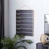 Wooden Sign Calendar Wall Decor Black - Olivia & May: Contemporary MDF Vertical Chain-Hung Art - 3 of 4