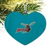 Delaware State University Primary Logo Heart Love Wood Christmas Tree Holiday Ornament - 3 of 4