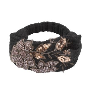 Unique Bargains Women's Rose Wide Headband 1 Pc - 1 of 4