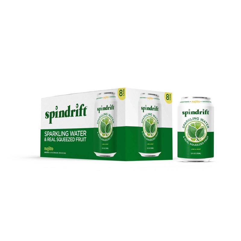 Spindrift Nojito Sparkling Water - 8pk/12 fl oz Cans, 1 of 6