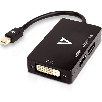 V7 Mini DisplayPort Adapter (m) to DisplayPort, HDMI or DVI (f)