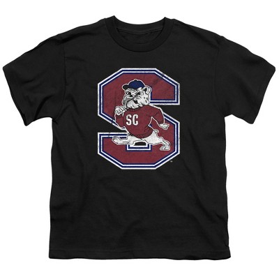 South Carolina State University Distressed Primary Kids T-Shirt For Youth Black