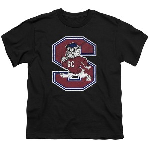 South Carolina State University Distressed Primary Kids T-Shirt For Youth Black - 1 of 4