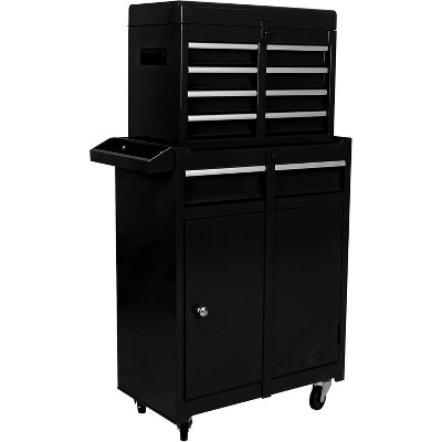 5-Drawers Rolling Tool Chest w/Wheels,Detachable Cabinet Storage Tool Box w/Drawers,Lockable Tool Storage Cabinet,Tool Cabinet for Garage Workshop
