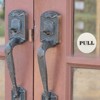 Unique Bargains Acrylic Self-Adhesive Decor Business Push Pull Door Signs 3 Pairs - 4 of 4