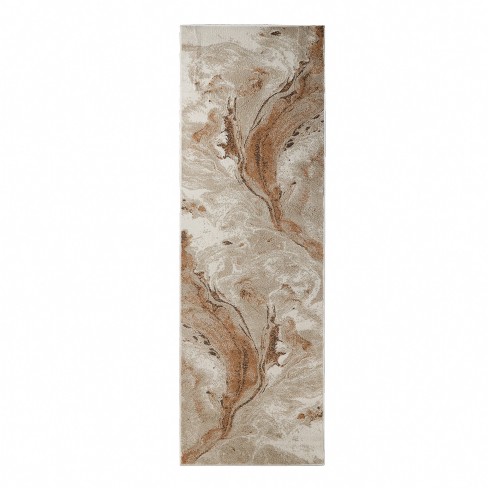 Modern Abstract Marble Indoor Area Rug or Runner by Blue Nile Mills - image 1 of 4